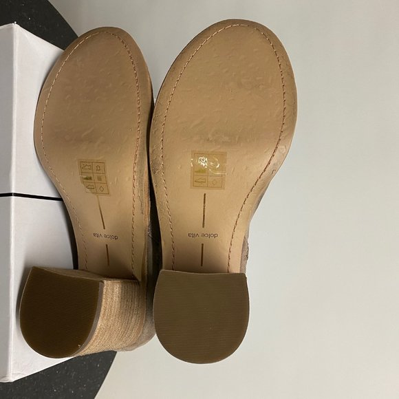 Dolce Vita Lana - Women's Taupe Suede Ankle Boots - Picture 3 of 7